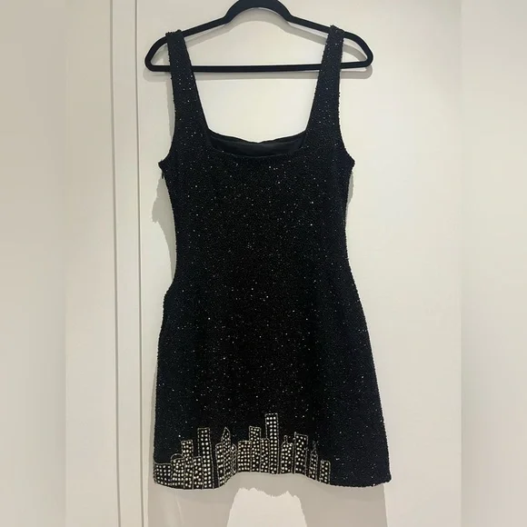 STAUD Le Sable Dress NYC Skyline Medium - Picture 2 of 9